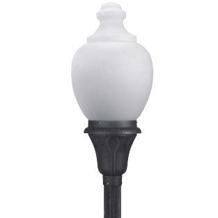 Wave Lighting C84TLA-WH Commercial Park Place Series Post Light in White